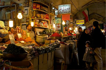 Inside the galleries of the Great Bazaar of Isfahan, Iran, Middle East Stock Photo - Rights-Managed, Code: 841-06616759