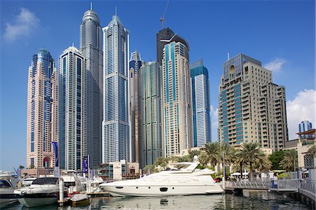 dubai - Dubai Marina, Dubai, United Arab Emirates, Middle East Foto de stock - Con derechos protegidos, Código: 841-06616898