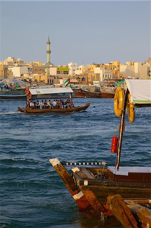 dubai transportation - Water taxi on The Creek, Dubai, United Arab Emirates, United Arab Emirates, Middle East Stock Photo - Rights-Managed, Code: 841-06616901