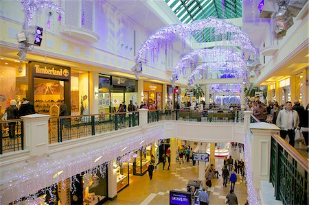 sheffield - Interior of Meadowhall Shopping Centre at Christmas, Sheffield, South Yorkshire, Yorkshire, England, United Kingdom, Europe Stock Photo - Rights-Managed, Code: 841-06616934