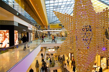 decorations in shopping mall - Thier Gallery, Shopping Centre at Christmas, Dortmund, North Rhine-Westphalia, Germany, Europe Stock Photo - Rights-Managed, Code: 841-06616936