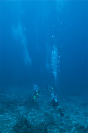 simsearch:841-06617062,k - Scuba divers underwater, Thailand, Andaman Sea, Indian Ocean, Asia Foto de stock - Con derechos protegidos, Código: 841-06617058