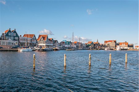 Volendam harbour, North Holland, The Netherlands (Holland), Europe Stock Photo - Rights-Managed, Code: 841-06617172