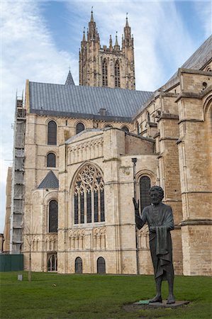 Son of the Man statue, Canterbury Cathedral, UNESCO World Heritage Site, Canterbury, Kent, England, United Kingdom, Europe Photographie de stock - Rights-Managed, Code: 841-06804379