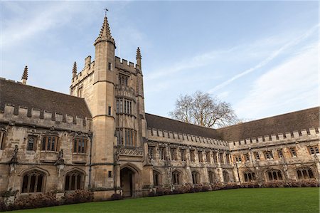 Magdalen College Cloister, Oxford, Oxfordshire, England, United Kingdom, Europe Stock Photo - Rights-Managed, Code: 841-06804403