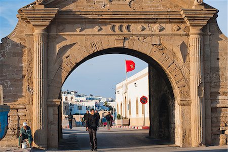 Entrance gate to the old city of Essaouira, formerly Mogador, UNESCO World Heritage Site, Morocco, North Africa, Africa Stock Photo - Rights-Managed, Code: 841-06804543