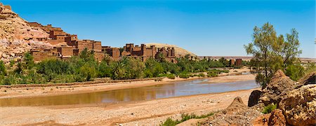 Kasbah Ait Ben Haddou and the Ounila River, UNESCO World Heritage Site, near Ouarzazate, Morocco, North Africa, Africa Foto de stock - Con derechos protegidos, Código: 841-06804611