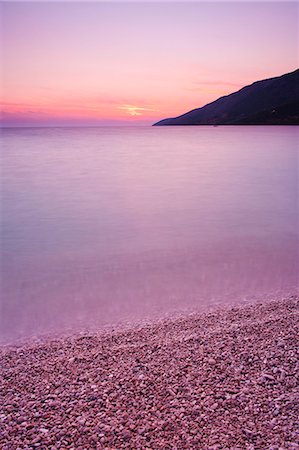 Adriatic Sea at Zlatni Rat Beach at sunset, Bol, Brac Island, Dalmatian Coast, Croatia, Europe Stock Photo - Rights-Managed, Code: 841-06804696