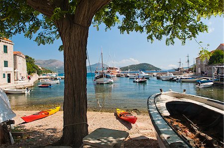 simsearch:841-07202469,k - Harbor at Sipan Island (Sipano), Elaphiti Islands (Elaphites), Dalmatian Coast, Croatia, Europe Foto de stock - Con derechos protegidos, Código: 841-06804826