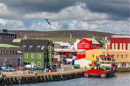 shetland islands - Views of the port of Lerwick, Shetland Islands, Scotland, United Kingdom, Europe Stock Photo - Rights-Managed, Code: 841-06805140