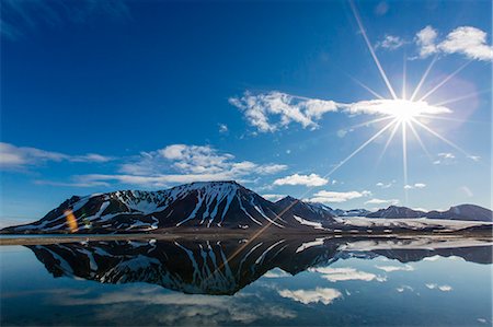 Gashamna (Goose Bay), Hornsund, Spitsbergen Island, Svalbard Archipelago, Norway, Scandinavia, Europe Fotografie stock - Rights-Managed, Codice: 841-06805162