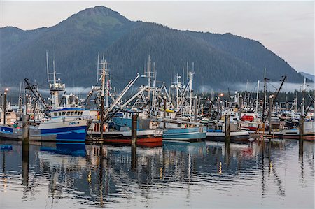 The Norwegian fishing town of Petersburg, Southeast Alaska, United States of America, North America Foto de stock - Con derechos protegidos, Código: 841-06805214