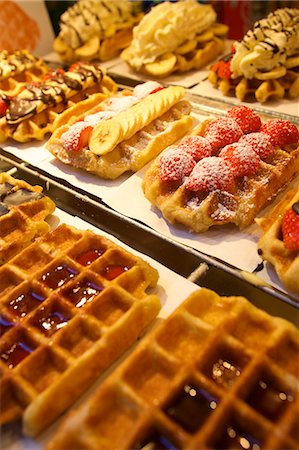 Waffles, Brussels, Belgium, Europe Stock Photo - Rights-Managed, Code: 841-06805246