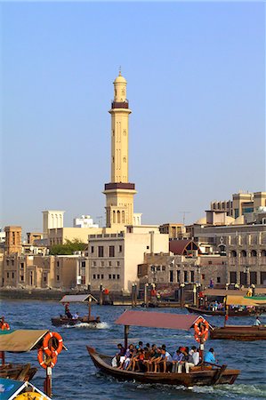 dubai creek - Ferries on Dubai Creek, Dubai, United Arab Emirates, Photographie de stock - Rights-Managed, Code: 841-06805303