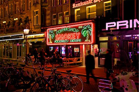 Bar in Rembrandtsplein, Amsterdam, Netherlands, Europe Stock Photo - Rights-Managed, Code: 841-06805316