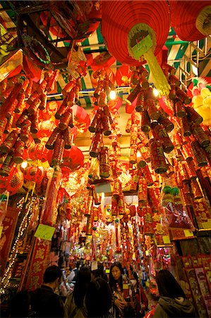 Chinese New Year decorations, Hong Kong, China, Asia Stock Photo - Rights-Managed, Code: 841-06805325