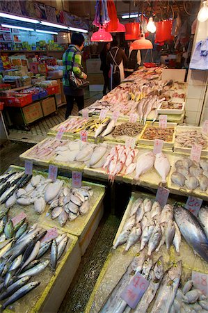 Fish Market, Hong Kong, China, Asia Stock Photo - Rights-Managed, Code: 841-06805326