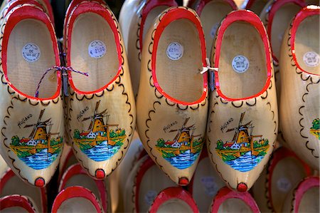 souvenir stall - Wooden Dutch clogs for sale in a Market, Amsterdam, Netherlands, Europe Stock Photo - Rights-Managed, Code: 841-06805343