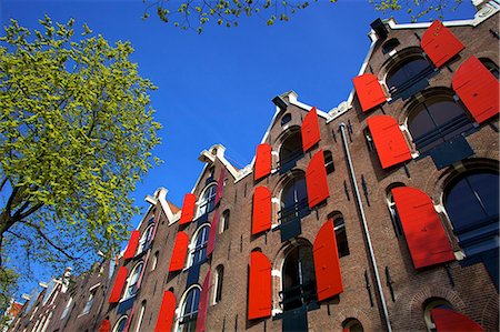 Converted canal warehouses, Amsterdam, Netherlands, Europe Stock Photo - Rights-Managed, Code: 841-06805367