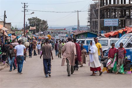Market street scene, Mercato of Addis Ababa, Ethiopia Stockbilder - Lizenzpflichtiges, Bildnummer: 841-06805478
