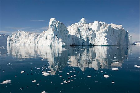 Icebergs in Disko Bay, UNESCO World Heritage Site, Ilulissat (Jakobshavn), Greenland, Denmark, Polar Regions Fotografie stock - Rights-Managed, Codice: 841-06805493