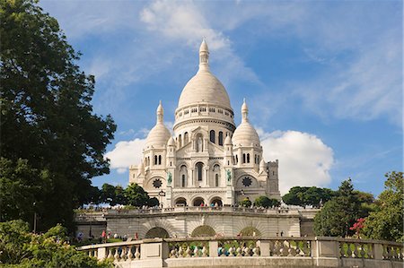 Basilica Sacre Coeur, Montmartre, Paris, France, Europe Photographie de stock - Rights-Managed, Code: 841-06805500