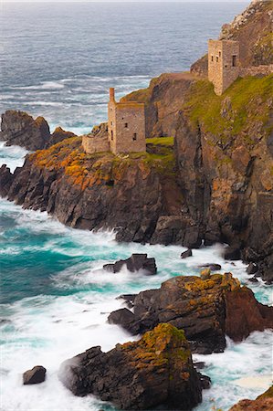 deserted nature pictures - Abandoned Tin Mine near Botallack, UNESCO World Heritage Site, and rocky coast, Cornwall, England, United Kingdom, Europe Stock Photo - Rights-Managed, Code: 841-06805609