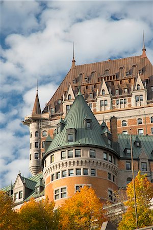 A view of the Chateau Frontenac, Quebec City, Quebec Province, Canada, North America Stock Photo - Rights-Managed, Code: 841-06805621