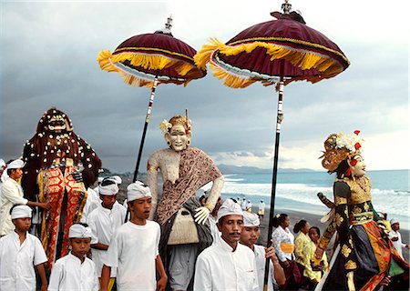 Melasti ceremony, Bali, Indonesia, Southeast Asia, Asia Stock Photo - Rights-Managed, Code: 841-06805669
