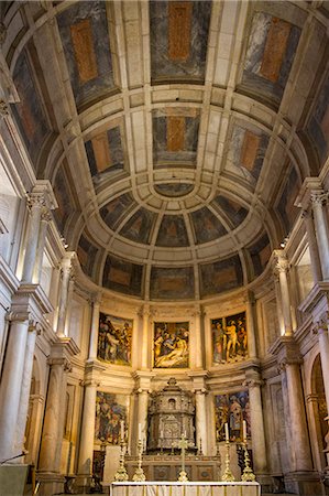 Interior of chapel, Jeronimos Monastery, UNESCO World Heritage Site, Lisbon, Portugal, Europe Photographie de stock - Rights-Managed, Code: 841-06805711