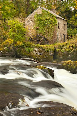 Cenarth Waterfalls, Carmarthenshire, Wales, United Kingdom, Europe Foto de stock - Con derechos protegidos, Código: 841-06805815