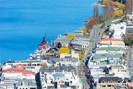 Queenstown and Lake Wakatipu, Queenstown, Otago, South Island, New Zealand, Pacific Stock Photo - Rights-Managed, Code: 841-06805864