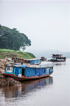 rivière du mékong - Mekong River, Luang Prabang, Laos, Indochina, Southeast Asia, Asia Photographie de stock - Rights-Managed, Code: 841-06805928