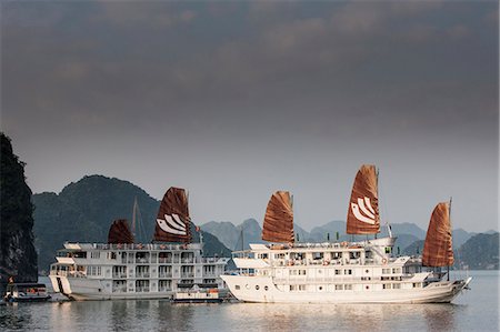 Cruise boats in Halong Bay, UNESCO World Heritage Site, Vietnam, Indochina, Southeast Asia, Asia Foto de stock - Con derechos protegidos, Código: 841-06805954