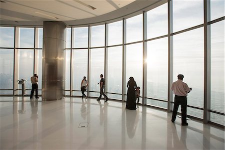 Viewing Deck of Burj Khalifa, Dubai, United Arab Emirates, Middle East Stock Photo - Rights-Managed, Code: 841-06805962