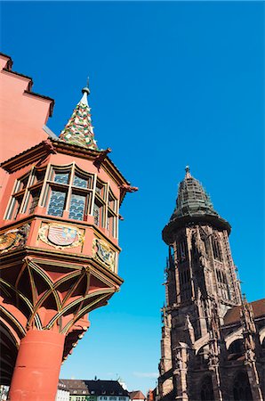 Kaufhaus in Munsterplatz, Freiburg, Baden-Wurttemberg, Germany, Europe Stock Photo - Rights-Managed, Code: 841-06806061