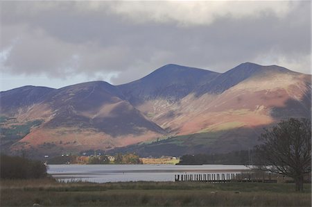 skiddaw - Borrowdale across Derwent Water to Skiddaw, Keswick, Lake District National Park, Cumbria, England, United Kingdom, Europe Foto de stock - Con derechos protegidos, Código: 841-06806163