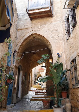 simsearch:841-06806281,k - Alleys in the Old Jaffa, Tel Aviv, Israel, Middle East Foto de stock - Con derechos protegidos, Código: 841-06806286