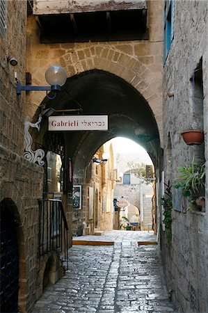 simsearch:841-06807287,k - Alleys in the Old Jaffa, Tel Aviv, Israel, Middle East Photographie de stock - Rights-Managed, Code: 841-06806289