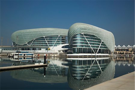 futuristic architecture - Abu Dhabi, United Arab Emirates, Middle East Stock Photo - Rights-Managed, Code: 841-06806410