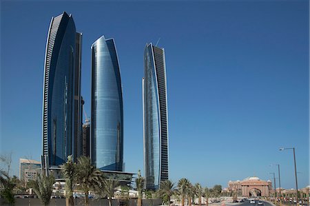 futuristic towers - Abu Dhabi, United Arab Emirates, Middle East Stock Photo - Rights-Managed, Code: 841-06806420