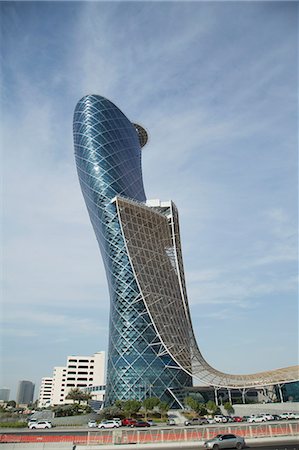 skyscraper low angle - Abu Dhabi, United Arab Emirates, Middle East Stock Photo - Rights-Managed, Code: 841-06806421