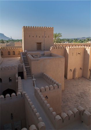 The Nizwa Fortress, Nizwa, Oman, Middle East Foto de stock - Direito Controlado, Número: 841-06806440