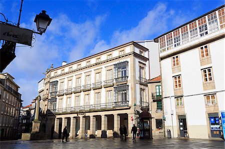 santiago de compostela - Pescaderia Vella Plaza in Old Town, Santiago de Compostela, Galicia, Spain, Europe Stock Photo - Rights-Managed, Code: 841-06806571