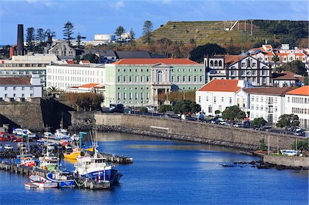 simsearch:841-08211703,k - Fishing boats in harbour, Ponta Delgada City, Sao Miguel Island, Azores, Portugal, Atlantic, Europe Photographie de stock - Rights-Managed, Code: 841-06806611