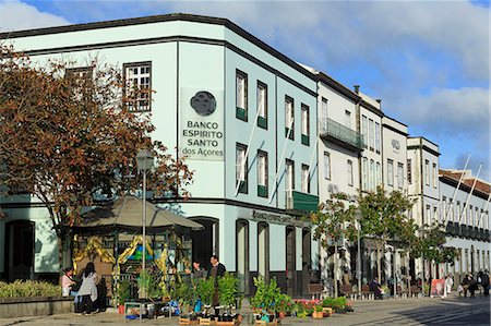 sao miguel - Matriz Square, Ponta Delgada, Sao Miguel Island, Azores, Portugal, Europe Stock Photo - Rights-Managed, Code: 841-06806620