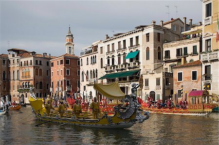 regata - Regatta, Grand Canal, Venice, UNESCO World Heritage Site, Veneto, Italy, Europe Foto de stock - Con derechos protegidos, Código: 841-06806657