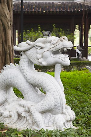 Chinese Zodiac statue in Kowloon Walled City, Kowloon, Hong Kong, China, Asia Stock Photo - Rights-Managed, Code: 841-06806745