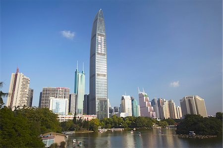 Kingkey 100 Finance Building, Shenzhen, Guangdong, China, Asia Foto de stock - Con derechos protegidos, Código: 841-06806740