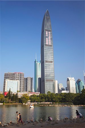 Kingkey 100 Finance Building, Shenzhen, Guangdong, China, Asia Photographie de stock - Rights-Managed, Code: 841-06806741